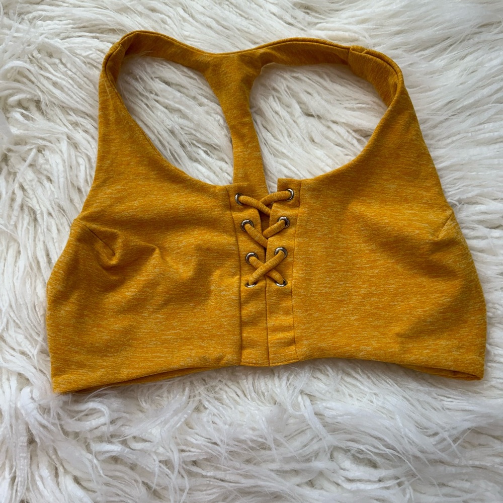 Bombshell Sportswear Laces Crop Bra And Shorts (SET)
